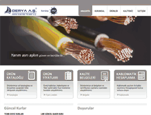 Tablet Screenshot of deryaelektrik.com